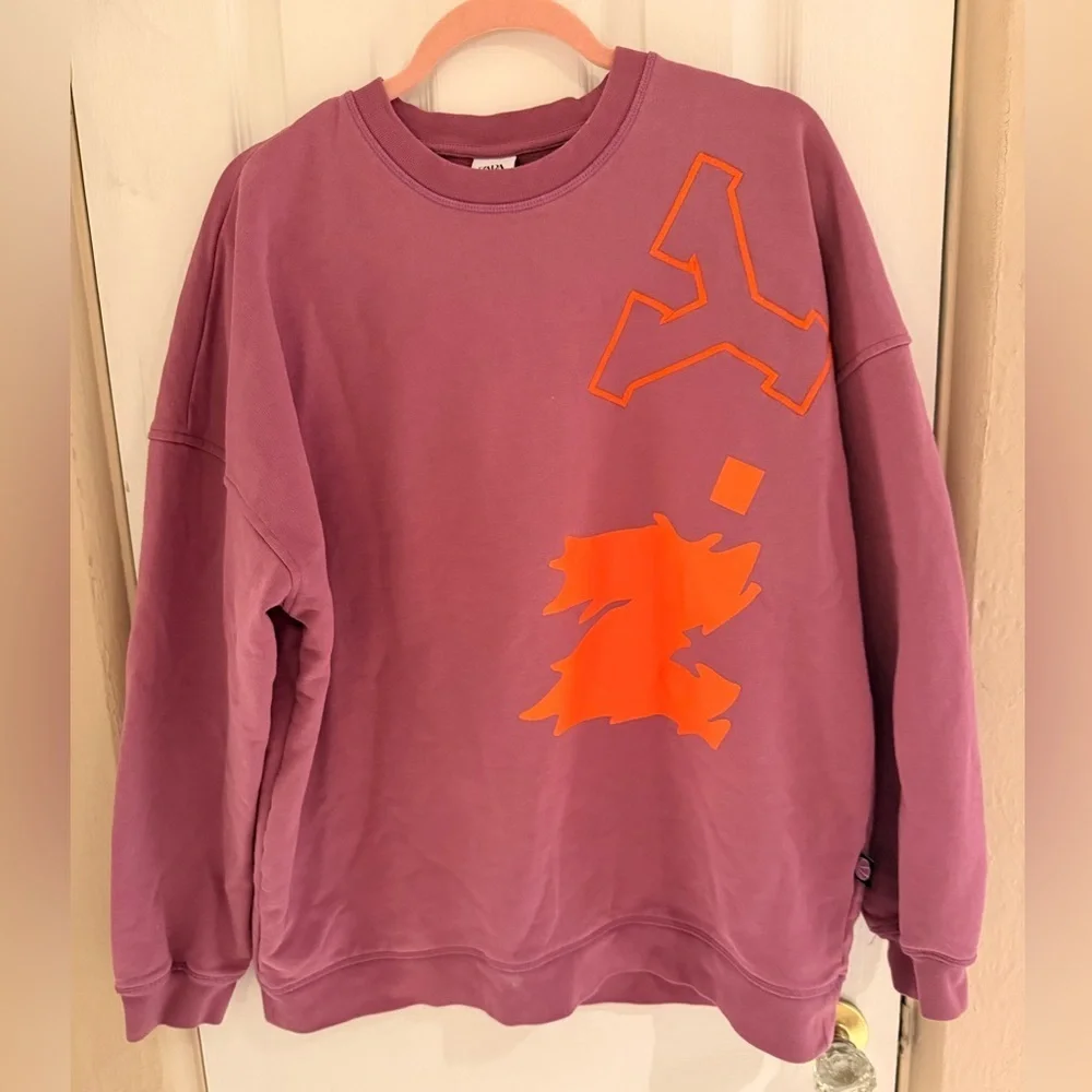 Men’s purple and orange Zara sweater pull over - Picture 3 of 5
